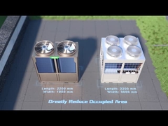 30 - 250kw R410a Chiller modulare raffreddato ad aria con sistema di raffreddamento dell'aria con scambiatore di calore a tubo di guscio