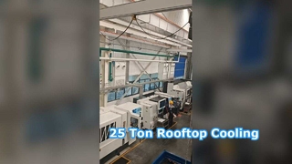 HVAC sul tetto Raffreddamento e riscaldamento AC